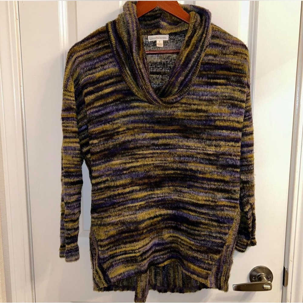 JohnPaulRichard Multicolor Cowl Neck Sweater